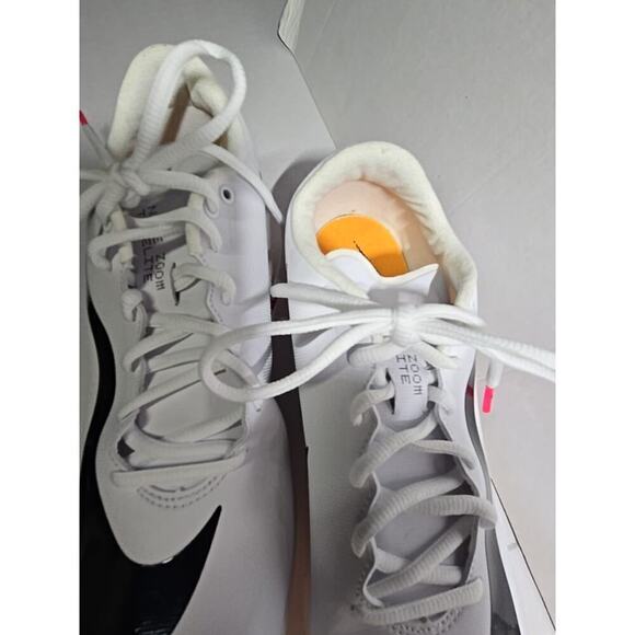 Nike TJ Triple Jump Elite 2 Track Shoes White Black Spikes Mens 9 Womens 10.5 - Picture 5 of 16